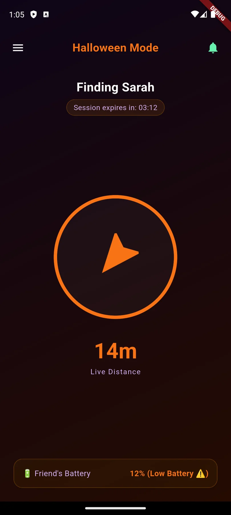 FindMeNow — App-Screenshots